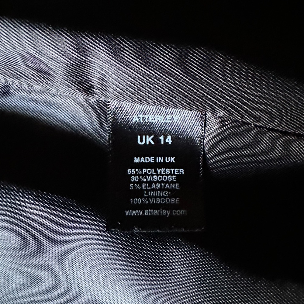 Atterley Belted Blazer, & Wide Leg Pants Black UK14 US10 - Picture 6 of 7